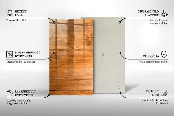 Kitchen countertop cover Wooden planks