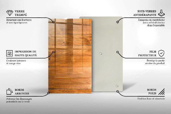 Kitchen countertop cover Wooden planks