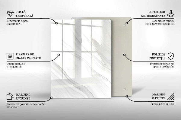 Kitchen countertop cover Delicate marble