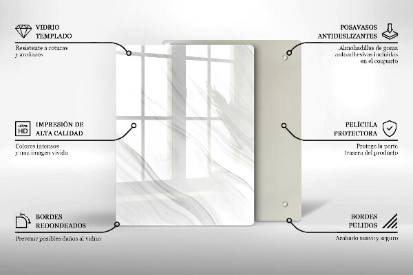 Kitchen countertop cover Delicate marble