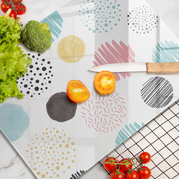 Kitchen countertop cover Painted shapes