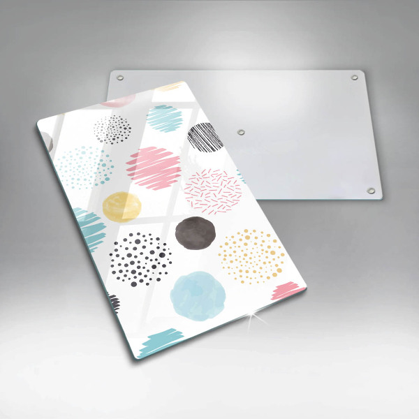 Kitchen countertop cover Painted shapes