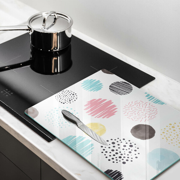 Kitchen countertop cover Painted shapes