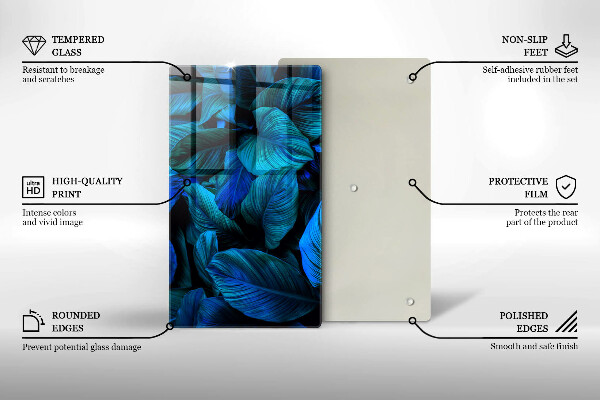 Kitchen countertop cover Jungle vegetation leaves