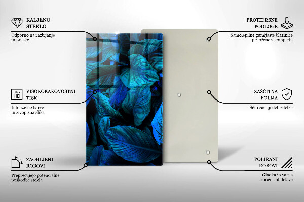 Kitchen countertop cover Jungle vegetation leaves