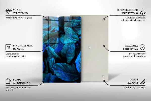 Kitchen countertop cover Jungle vegetation leaves