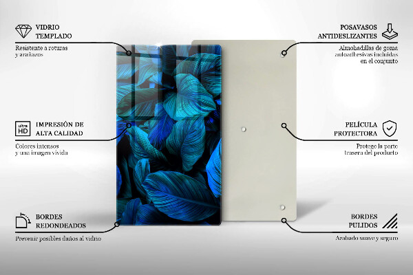 Kitchen countertop cover Jungle vegetation leaves