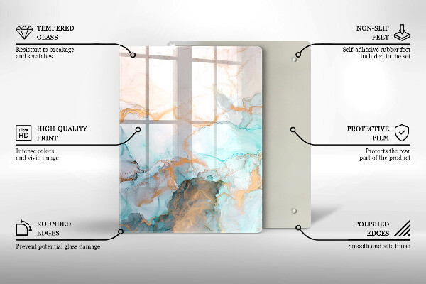 Kitchen countertop cover Marble abstraction