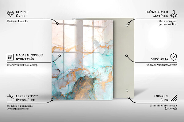 Kitchen countertop cover Marble abstraction