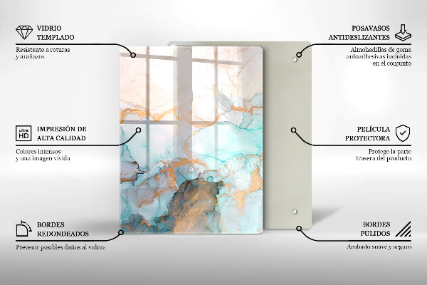 Kitchen countertop cover Marble abstraction