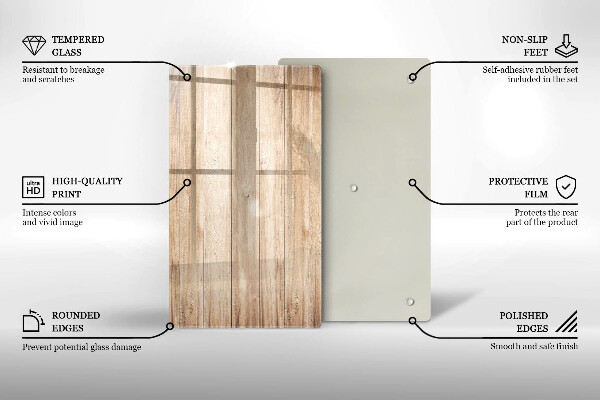 Kitchen countertop cover Wooden planks