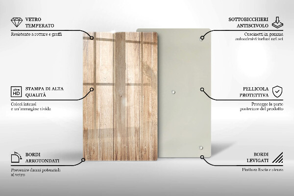 Kitchen countertop cover Wooden planks