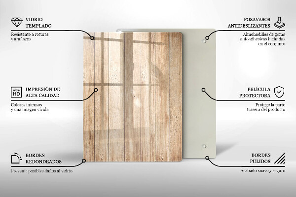 Kitchen countertop cover Wooden planks