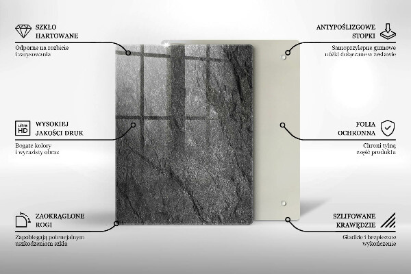 Induction hob protector Stone texture