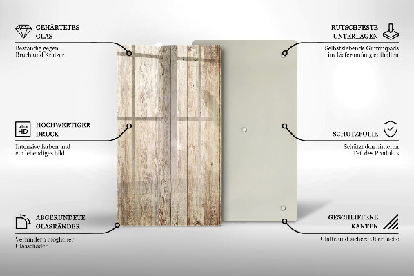 Induction hob protector Wooden planks