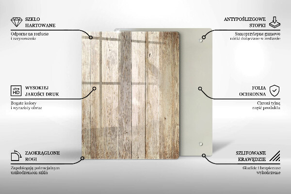 Induction hob protector Wooden planks