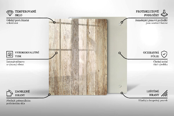 Induction hob protector Wooden planks