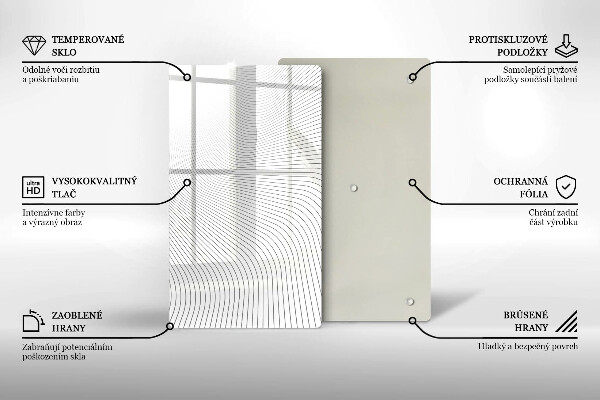 Induction hob protector Modern Line pattern