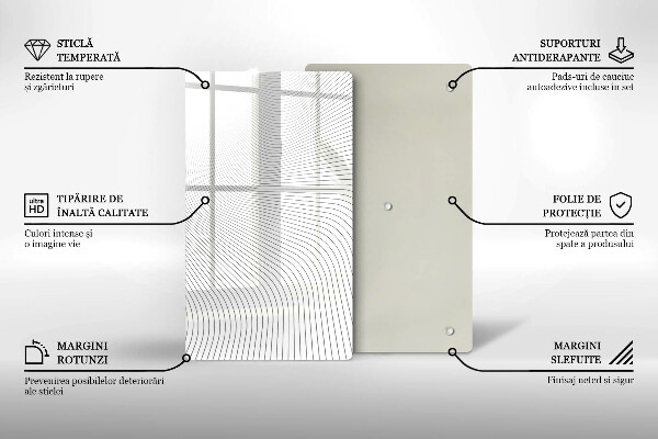 Induction hob protector Modern Line pattern