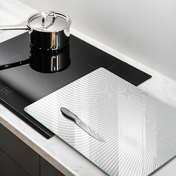 Induction hob protector Modern Line pattern