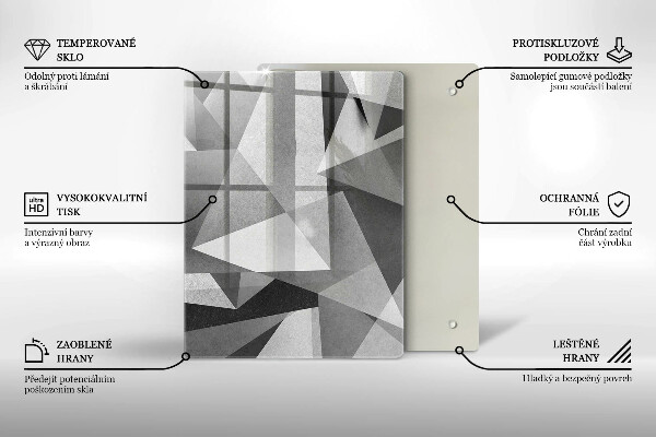 Induction hob protector Concrete sharp abstraction