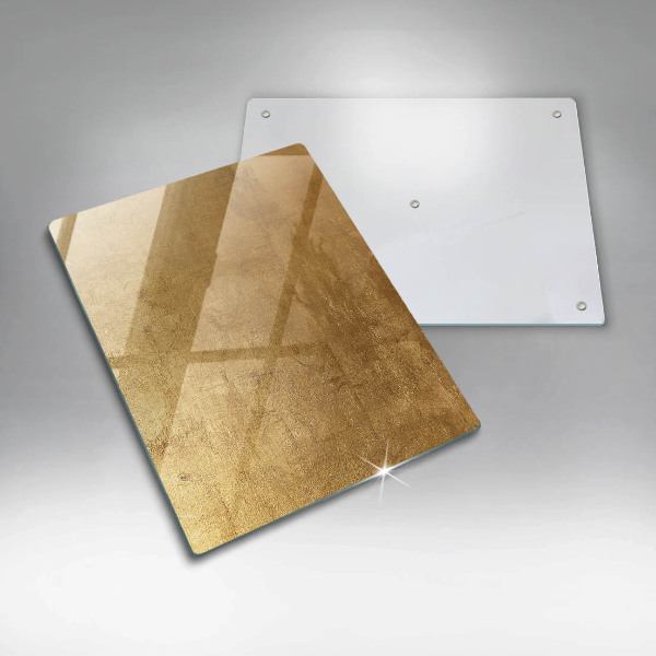 Induction hob protector Gold texture background