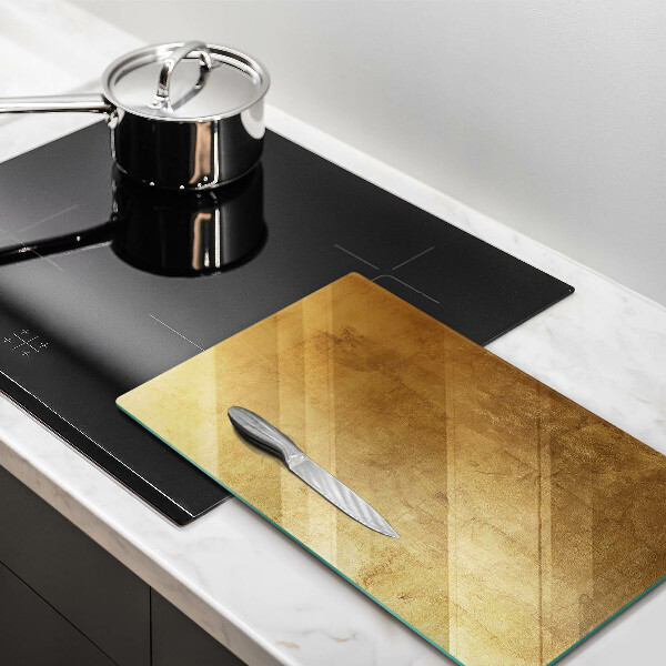 Induction hob protector Gold texture background