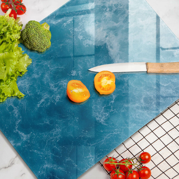 Induction hob protector Blue water