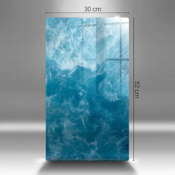 Induction hob protector Blue water