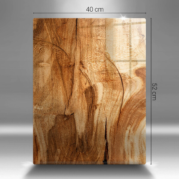 Induction hob protector Wooden board texture