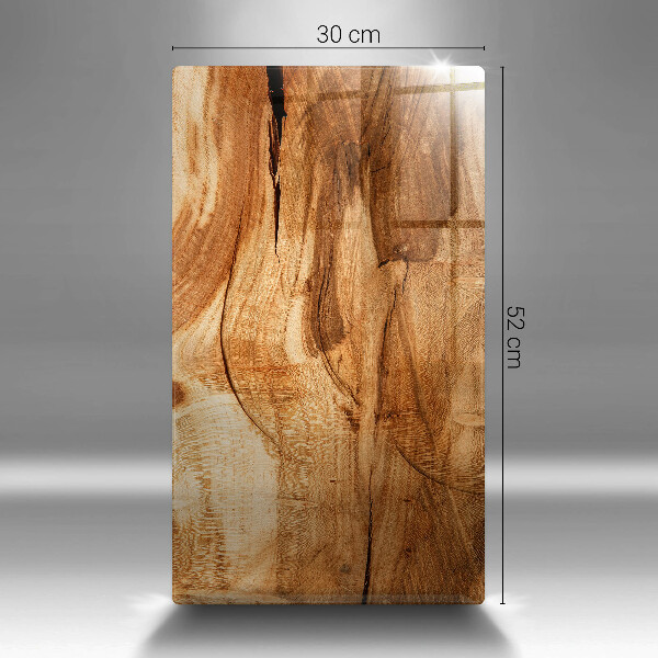 Induction hob protector Wooden board texture