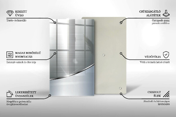 Induction hob protector Pattern metal abstraction