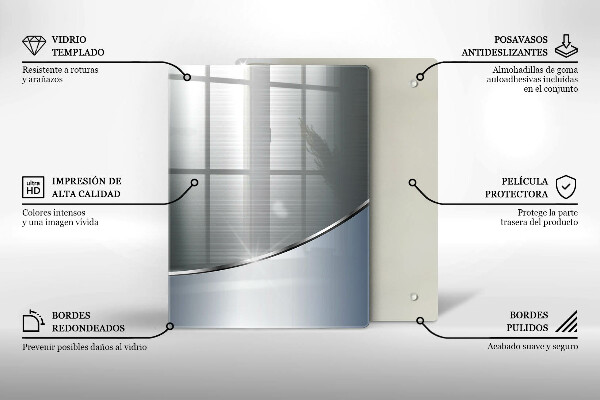 Induction hob protector Pattern metal abstraction