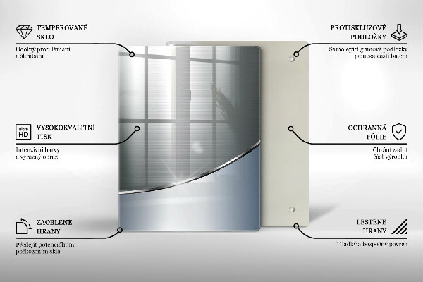 Induction hob protector Pattern metal abstraction
