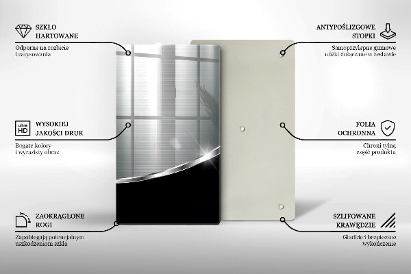 Kitchen countertop cover Abstraction with metal