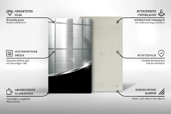 Kitchen countertop cover Abstraction with metal