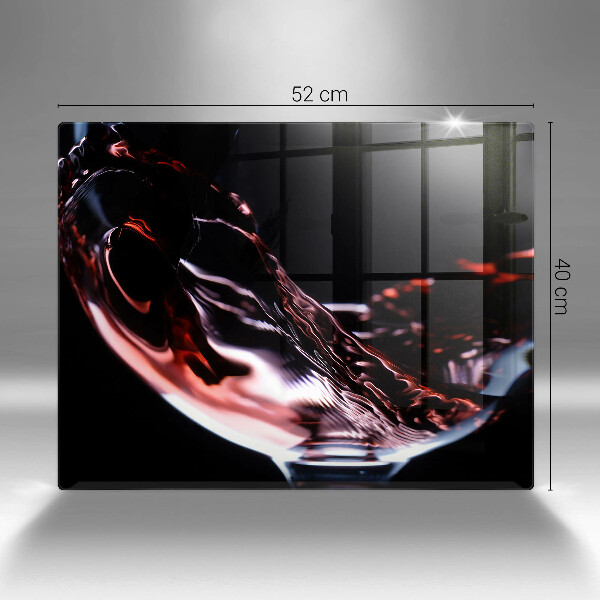 Worktop saver A glass of red wine