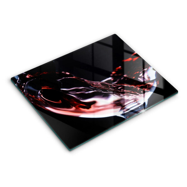 Worktop saver A glass of red wine