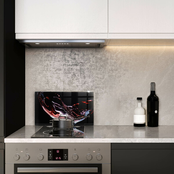 Worktop saver A glass of red wine