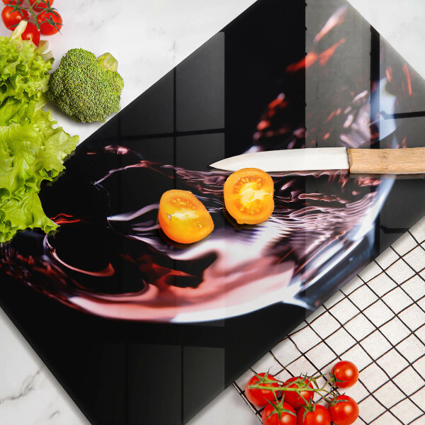 Worktop saver A glass of red wine
