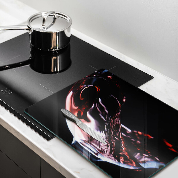 Worktop saver A glass of red wine