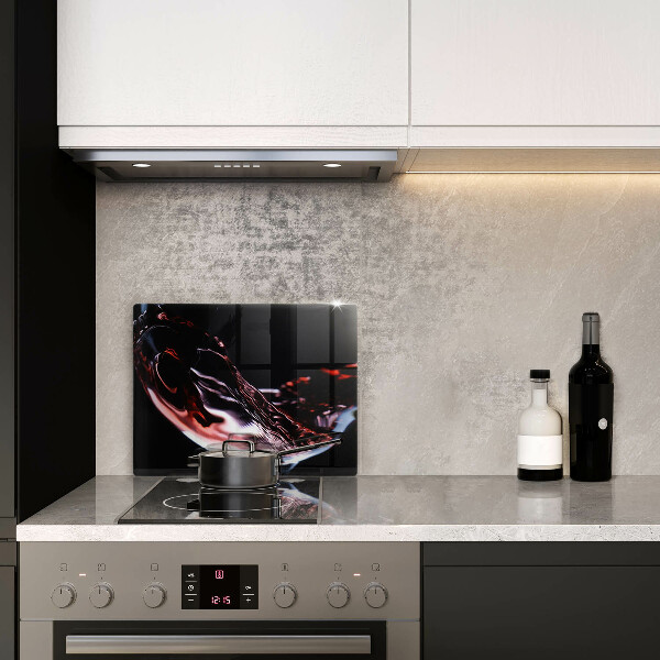 Worktop saver A glass of red wine