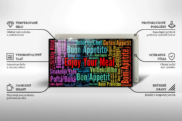 Worktop saver Enjoy your meal transcriptions