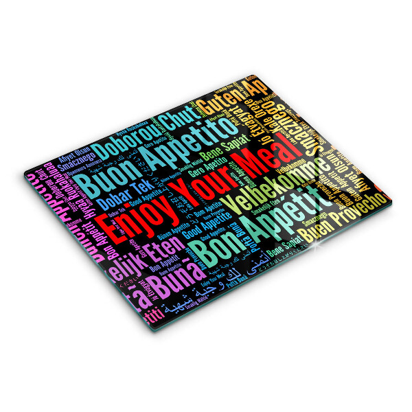 Worktop saver Enjoy your meal transcriptions