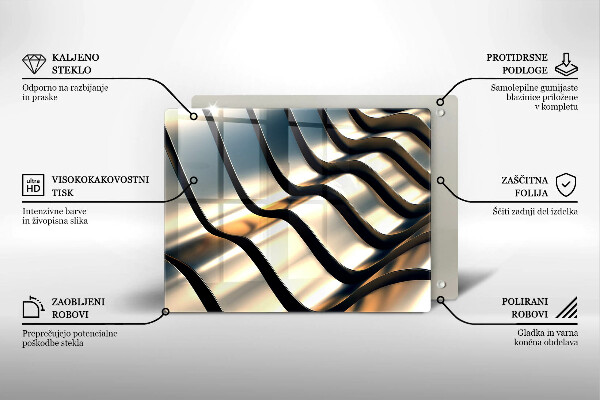 Worktop saver 3D metal shapes