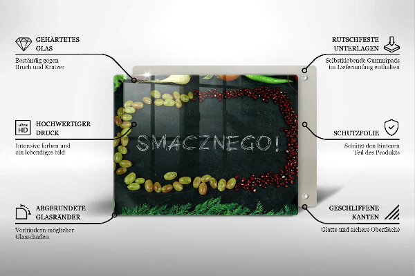 Worktop saver The inscription Tasty!