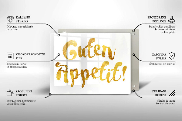 Worktop protector The inscription GUTEN APPETIT!