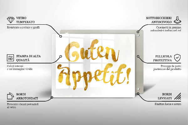 Worktop protector The inscription GUTEN APPETIT!