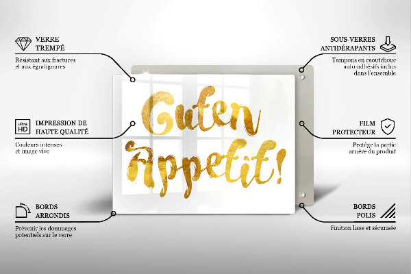 Worktop protector The inscription GUTEN APPETIT!