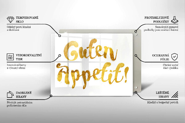 Worktop protector The inscription GUTEN APPETIT!